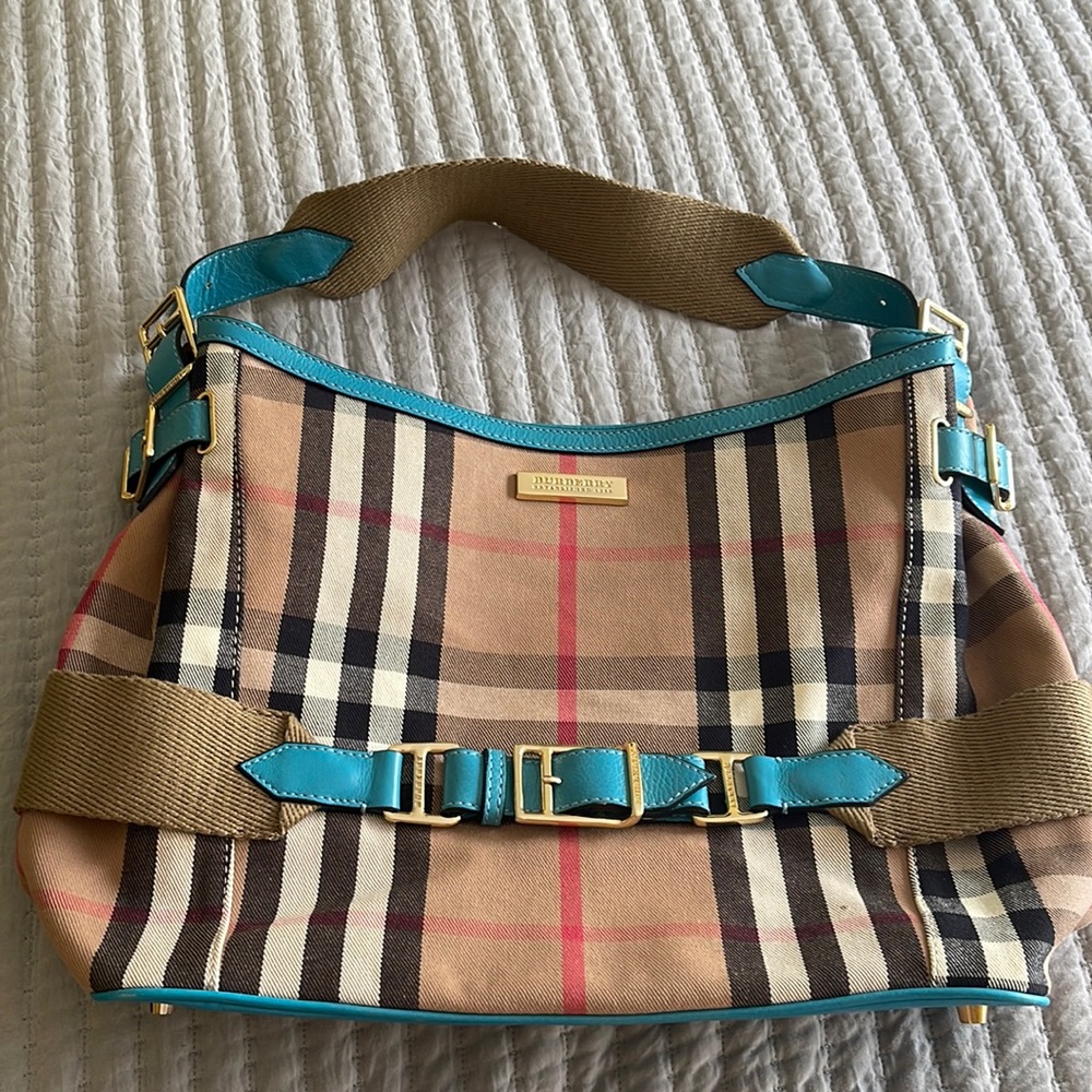 Burberry canvas tote bag